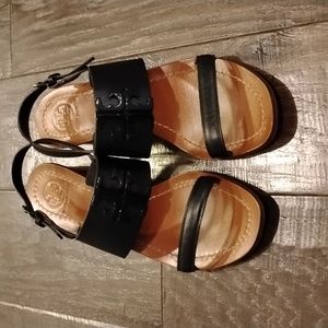 Tory Burch Size 7 Black Sandals